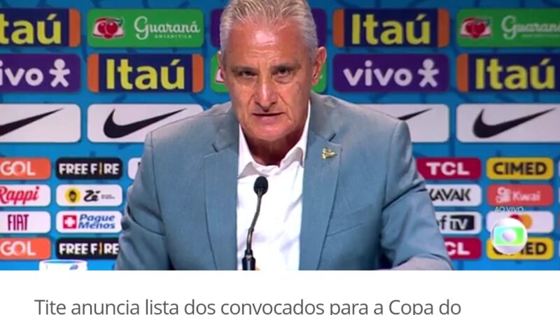 Convocação da Seleção Brasileira para copa do mundo do Catar