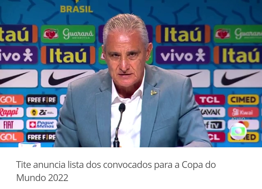 Convocação da Seleção Brasileira para copa do mundo do Catar