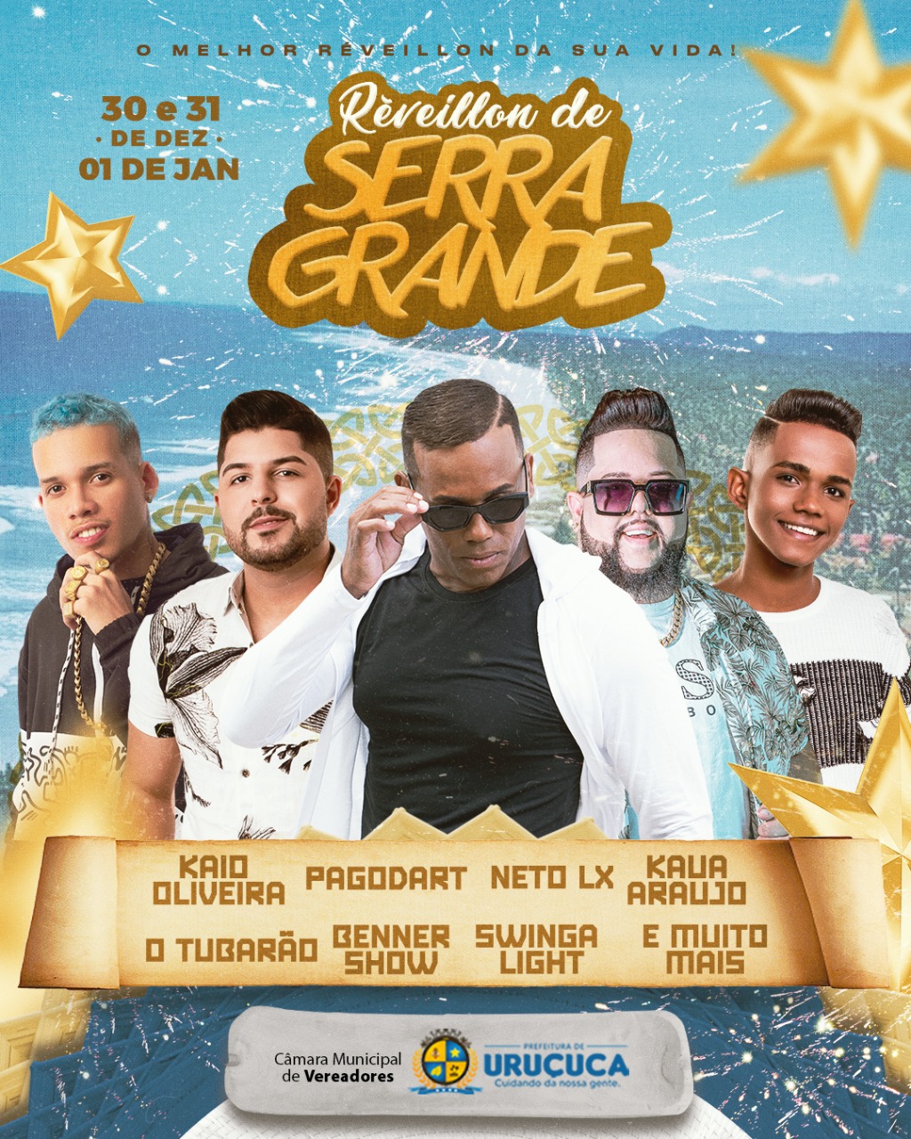 URUÇUCA: SERRA GRANDE TERÁ TRÊS DIAS DE SHOWS NO RÉVEILLON