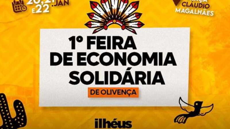 I Feira da Economia Solidária de Olivença começa nesta sexta-feira (20); confira programação