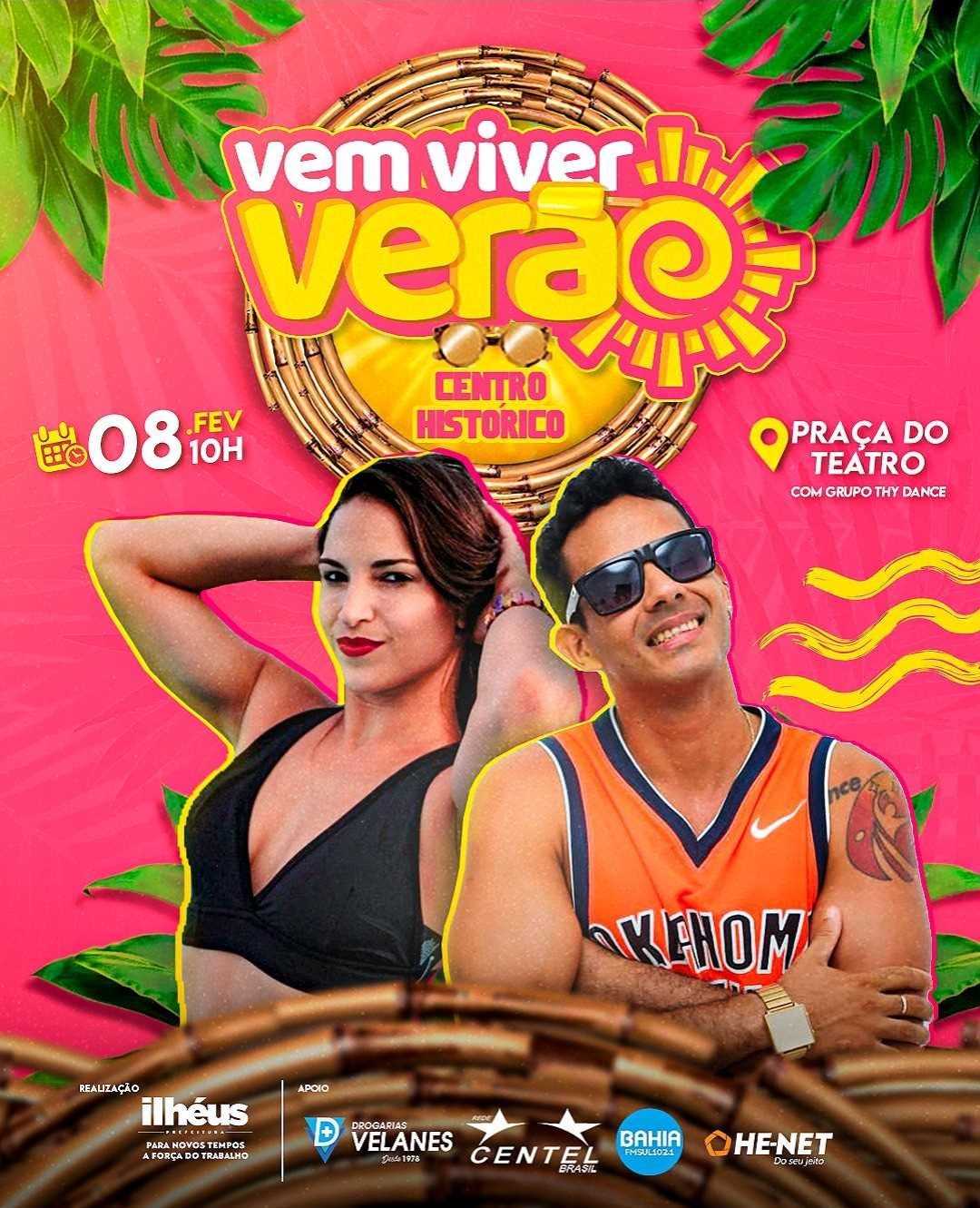 Ilhéus realiza edição especial do Vem Viver Verão na Praça da Catedral; evento acontece nesta quarta