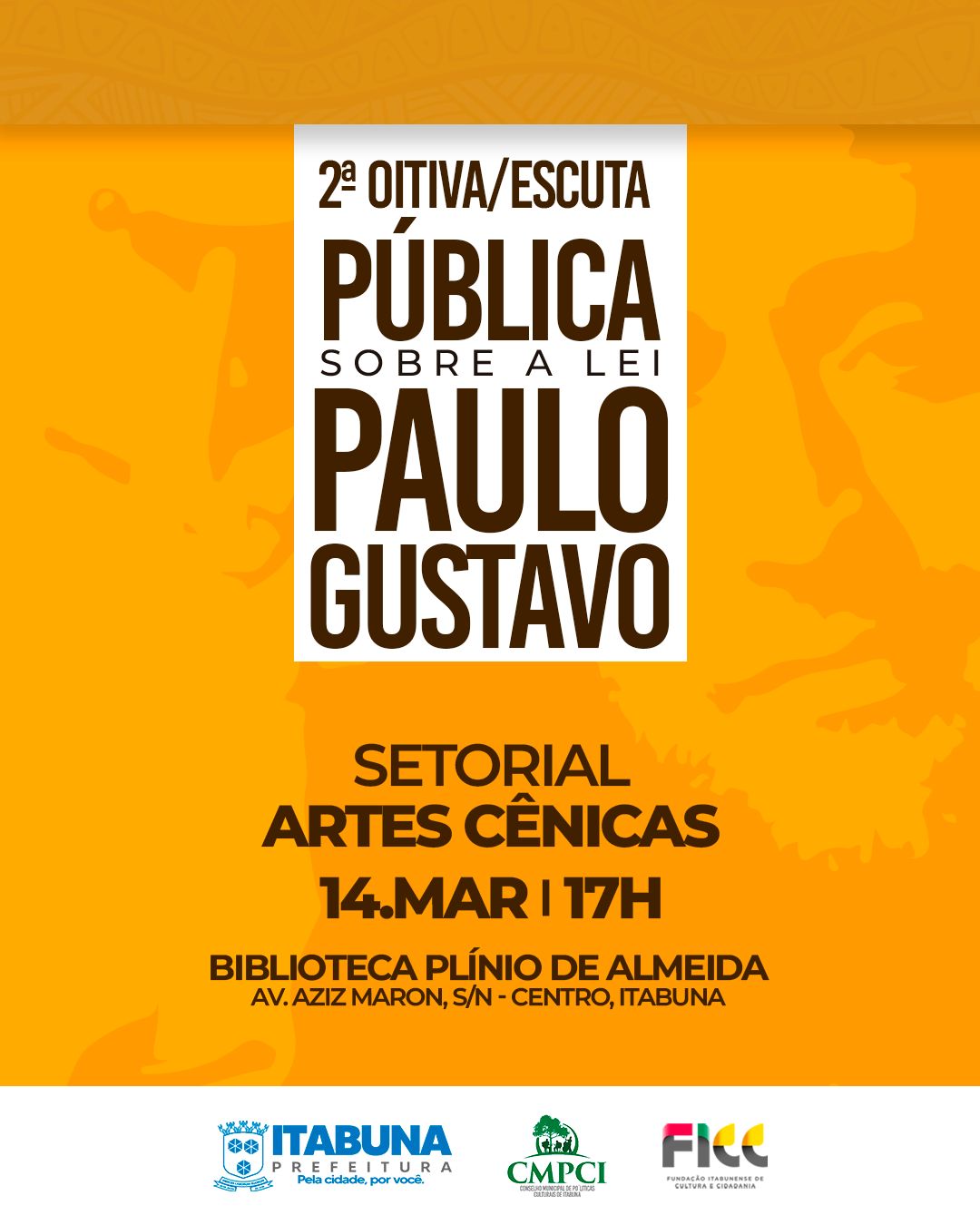 FICC reúne representantes dos segmentos culturais em 2ª escuta sobre Lei Paulo Gustavo