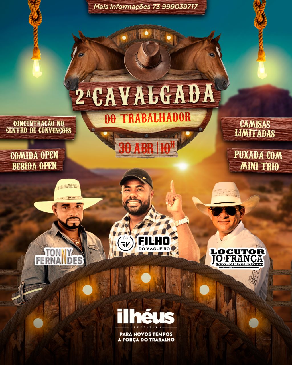 Ilhéus se prepara para a 2ª edição da Cavalgada do Trabalhador; veja as atrações