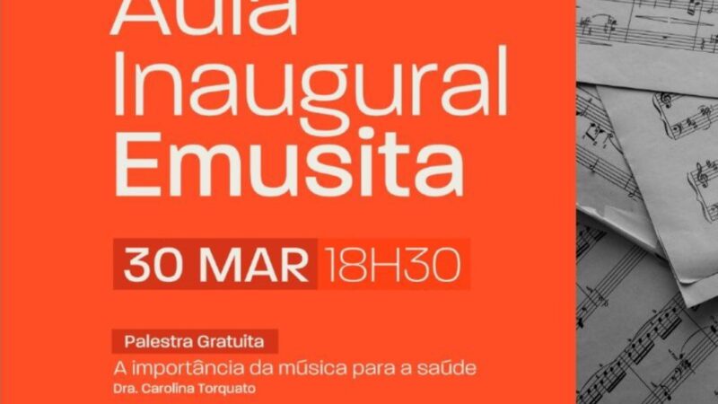 Emusita promove aula inaugural gratuita nesta quinta (30)