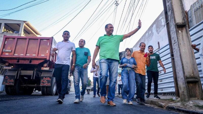 Prefeitura de Ilhéus leva drenagem e serviços de asfalto para moradores da Rua Bela Vista