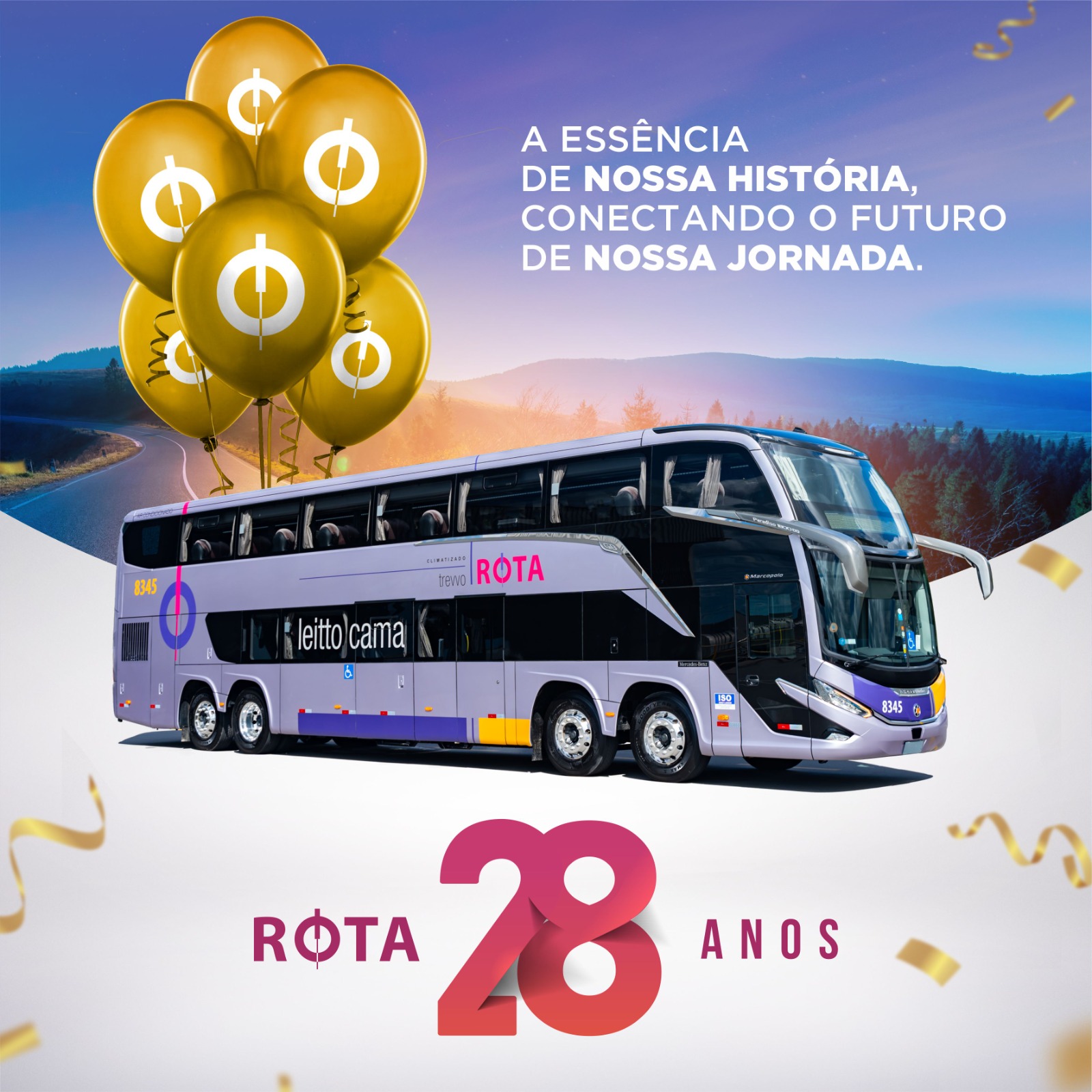 ROTA TRANSPORTES COMPLETA 28 ANOS COM FOCO NAS PESSOAS E NA SUSTENTABILIDADE