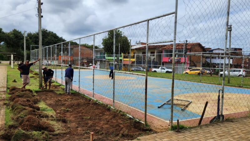 Prefeitura de Itacaré inicia revitalização da praça da Vila Marambaia