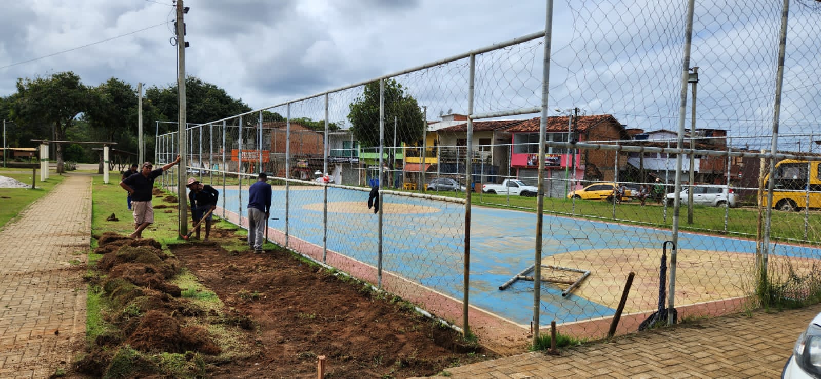 Prefeitura de Itacaré inicia revitalização da praça da Vila Marambaia