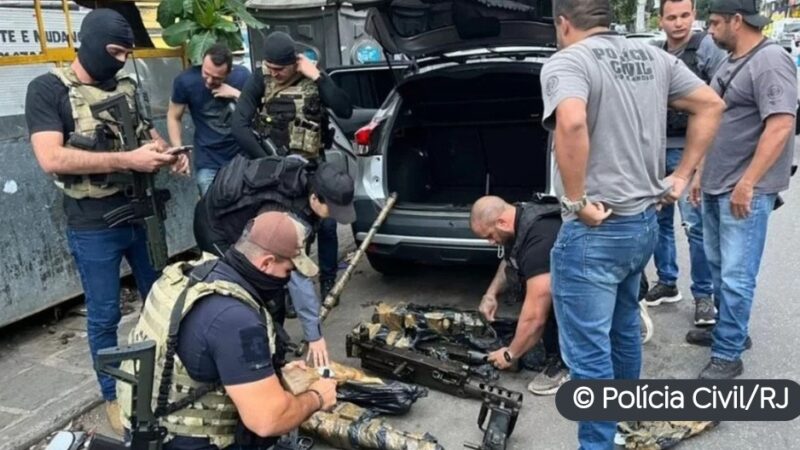 Polícia do Rio de Janeiro recupera 8 de 21 armas furtadas do Exército em Barueri