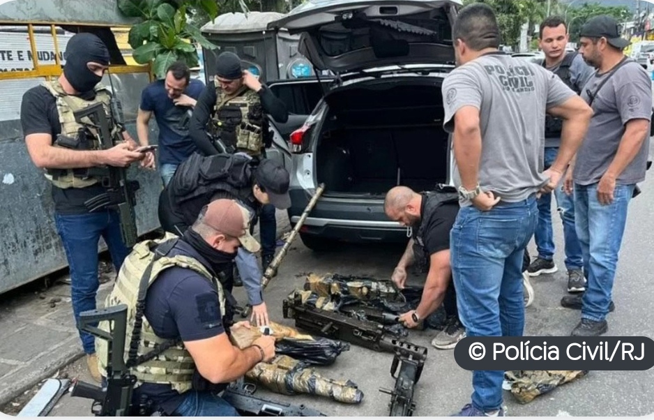 Polícia do Rio de Janeiro recupera 8 de 21 armas furtadas do Exército em Barueri