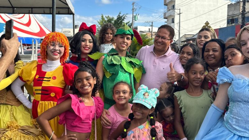 Multidão de crianças, adolescentes e adultos no domingo lotou o Circuito Kids em Itabuna