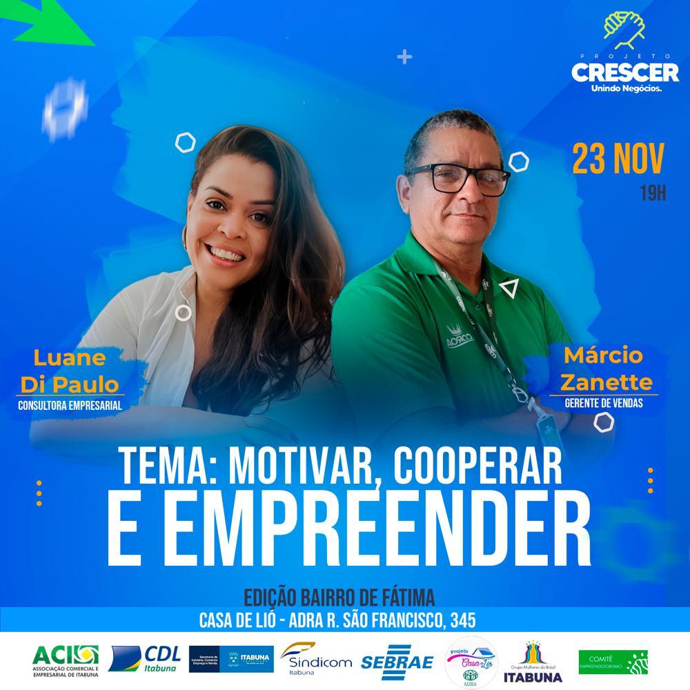 Empreendedores do bairro de Fátima terão palestra sobre empreendedorismo