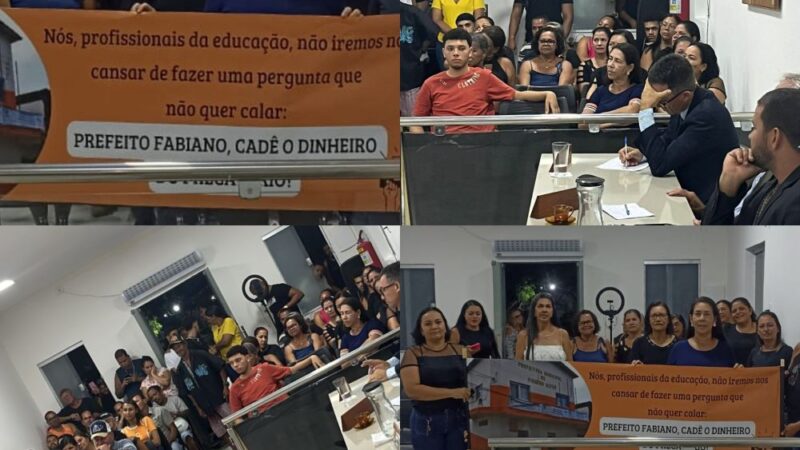 Firmino Alves: Professores lotam a Câmara para cobrar do prefeito o pagamento dos Precatórios