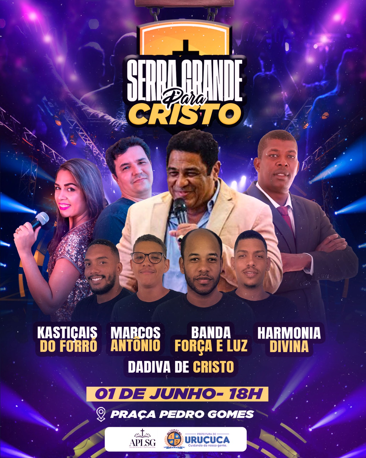 URUÇUCA: “SERRA GRANDE PARA CRISTO” ACONTECE DIA 1º DE JUNHO COM GRANDES ATRAÇÕES