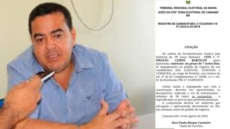 Maraú: Ex-prefeito pode ter candidatura impugnada