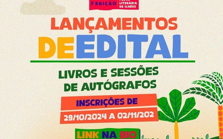 Festa Literária de Ilhéus abre inscrições para lançamento coletivo de livros