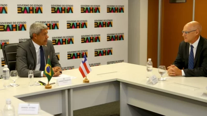 Jerônimo Rodrigues recebe novo diretor da Ford na América do Sul para alinhamento de projetos para a Bahia