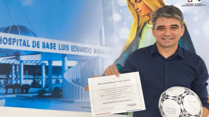 Colaboradores do Hospital de Base de Itabuna se despediram de Marcone Amaral, agora ex-presidente da FASI