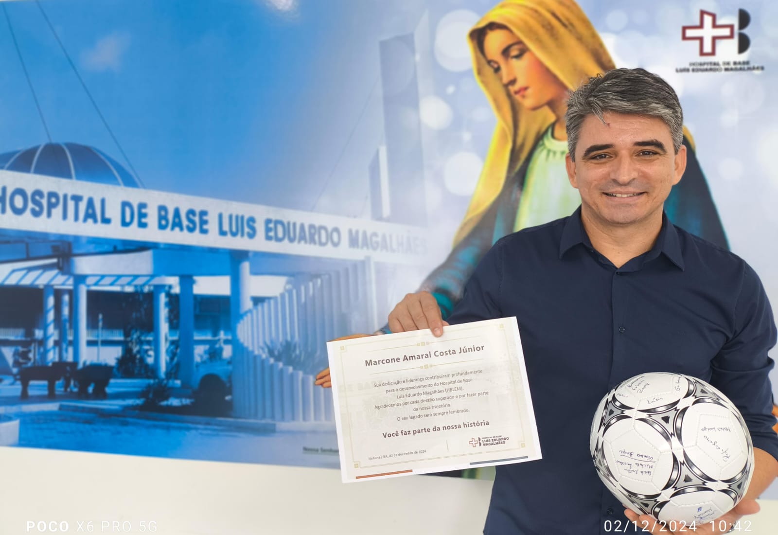 Colaboradores do Hospital de Base de Itabuna se despediram de Marcone Amaral, agora ex-presidente da FASI