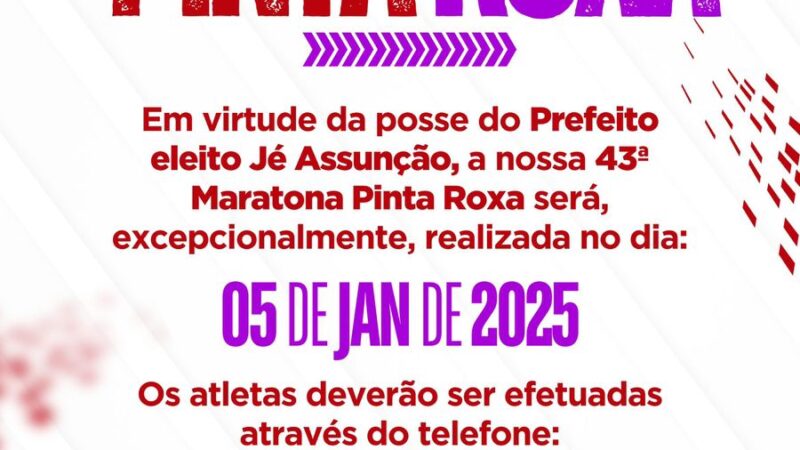 Ibirapitanga se prepara para a 43ª Maratona Pinta Roxa
