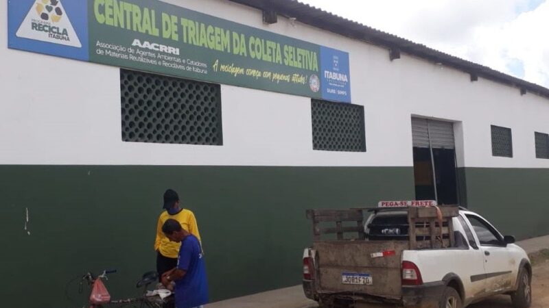 Itabuna realiza a destinação correta de resíduos sólidos, incentiva a coleta seletiva e é referência no país