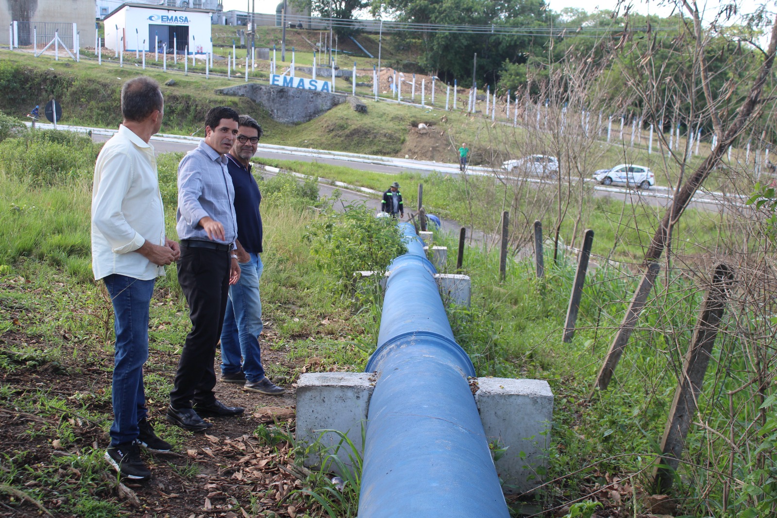 Rede adutora do Mais Água passa pelo serviço de ancoragem para garantir sustentação