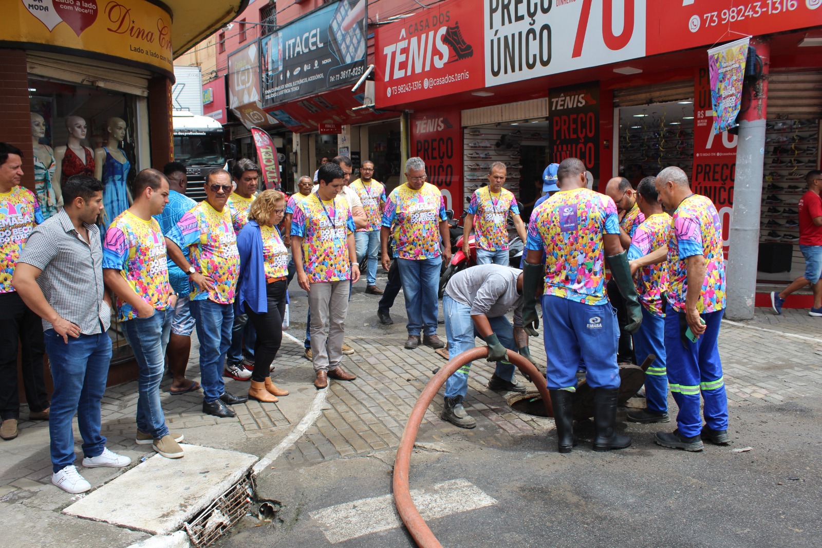 EMASA realiza ação preventiva para a 44ª Lavagem do Beco do Fuxico