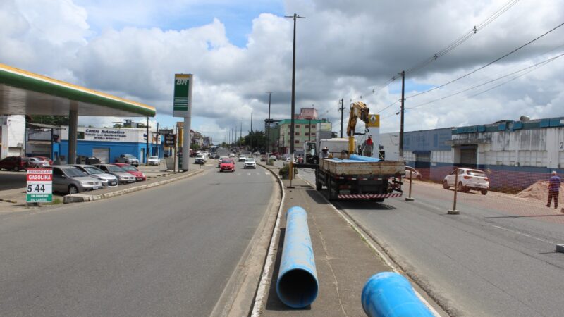 Interdição de trecho da Avenida José Soares Pinheiro para início dos serviços necessários aos testes do Projeto Mais Água para a Cidade