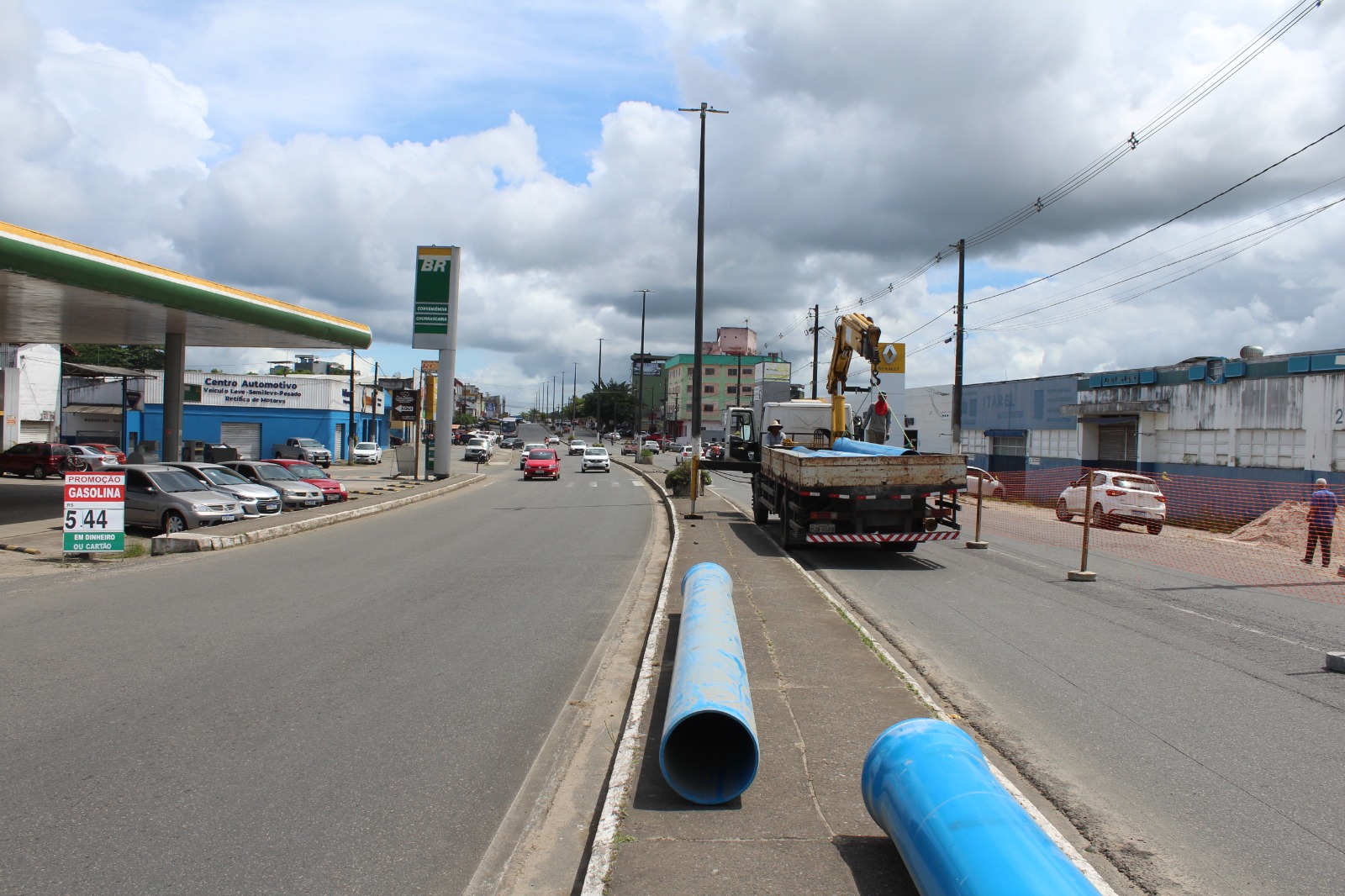 Interdição de trecho da Avenida José Soares Pinheiro para início dos serviços necessários aos testes do Projeto Mais Água para a Cidade