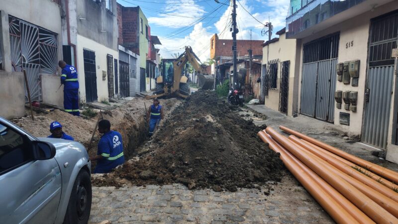 EMASA inicia obras para extensão da rede de esgotamento sanitário da Rua M no Monte Cristo