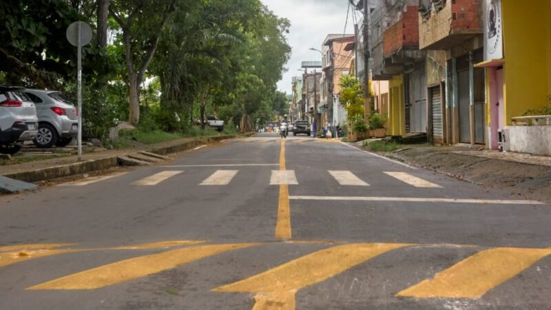 Prefeitura de Itabuna conclui pintura de sinalização de ruas do Banco Raso e Jaçanã