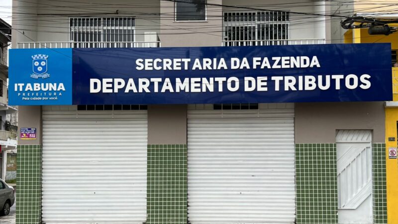 Prefeitura de Itabuna alerta que prazo para pagamento de IPTU com desconto de 10% vai até o dia 31