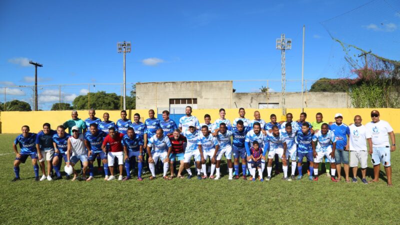 Em partida de futebol que marcou Dia Mundial da Água EMASA e EMBASA empatam em 1 a 1