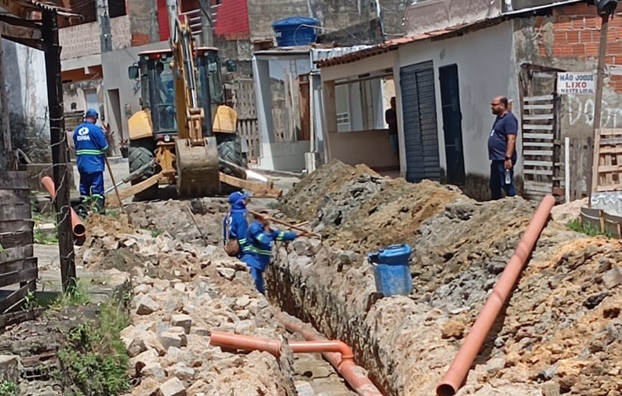 Gerência de Saneamento da EMASA intensifica serviços para concluir expansão de rede de esgoto no Monte Cristo