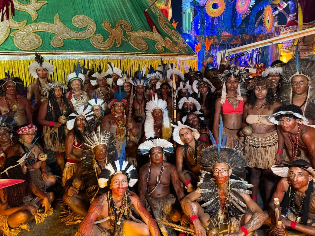 Tupinambás de Olivença participam de desfile no Carnaval de São Paulo