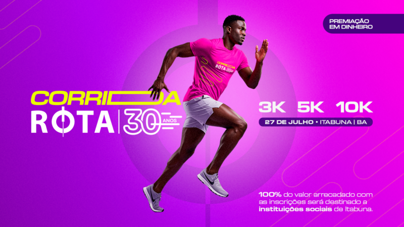 ROTA TRANSPORTES celebra 30 ANOS com grande corrida de rua em itabuna