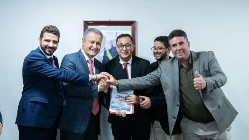 Prefeito de Ibirapitanga se reúne com Rui Costa para tratar de obras do PAC