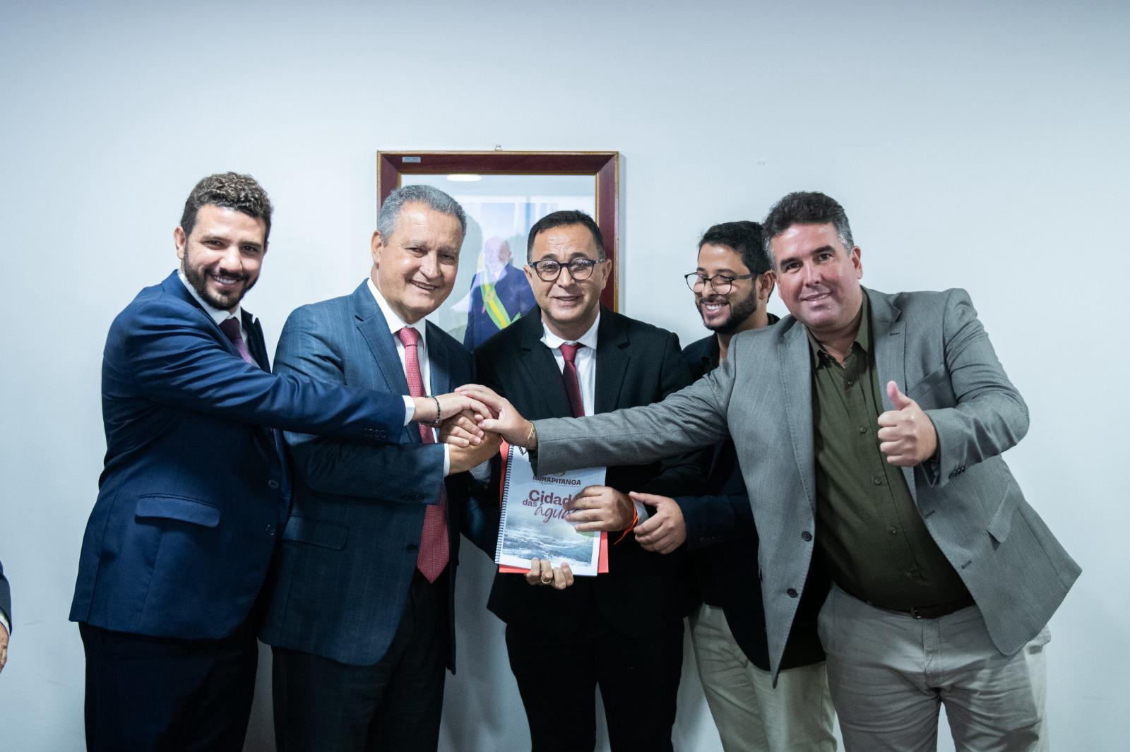 Prefeito de Ibirapitanga se reúne com Rui Costa para tratar de obras do PAC