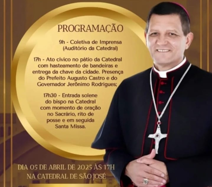 DOM JAILTON DE OLIVEIRA LINO TOMARÁ POSSE COMO BISPO DADIOCESE DE ITABUNA