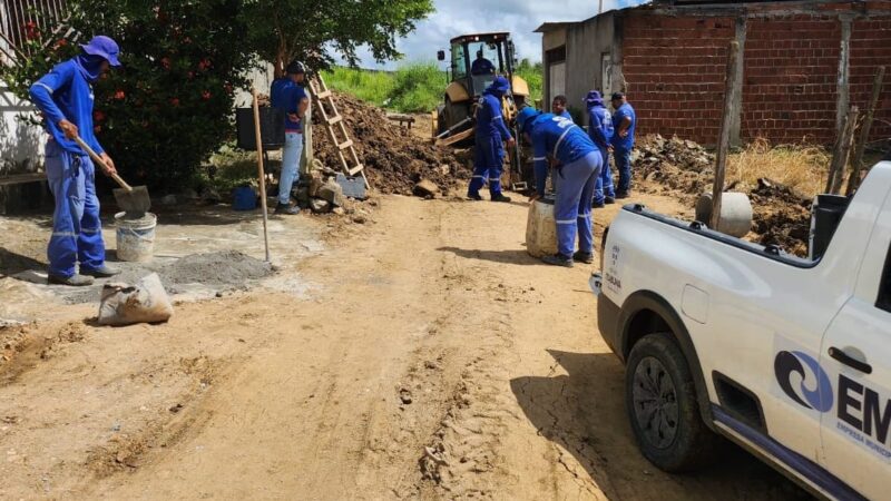 EMASA avança com obras de implantação da rede de esgotamento sanitário no Mangabinha
