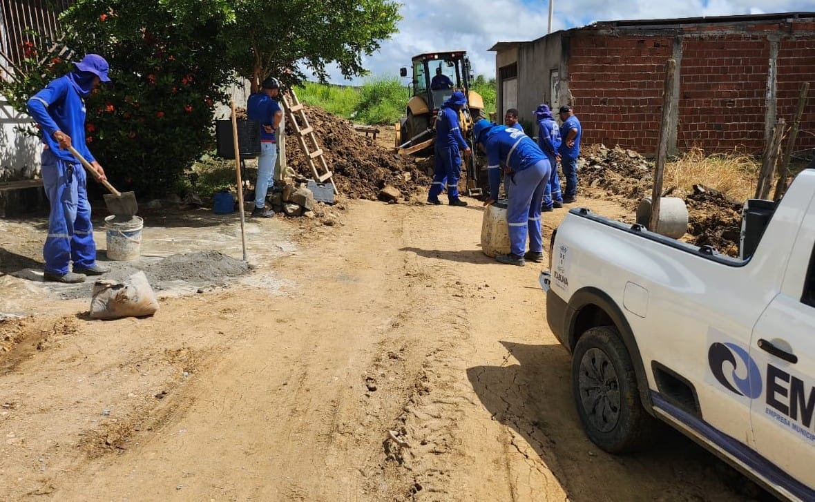 EMASA avança com obras de implantação da rede de esgotamento sanitário no Mangabinha