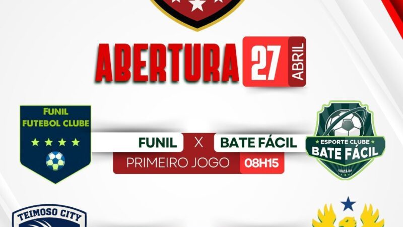 11ª Edição do Campeonato de Futebol Amador de Camamuzinho tem início neste domingo (27)