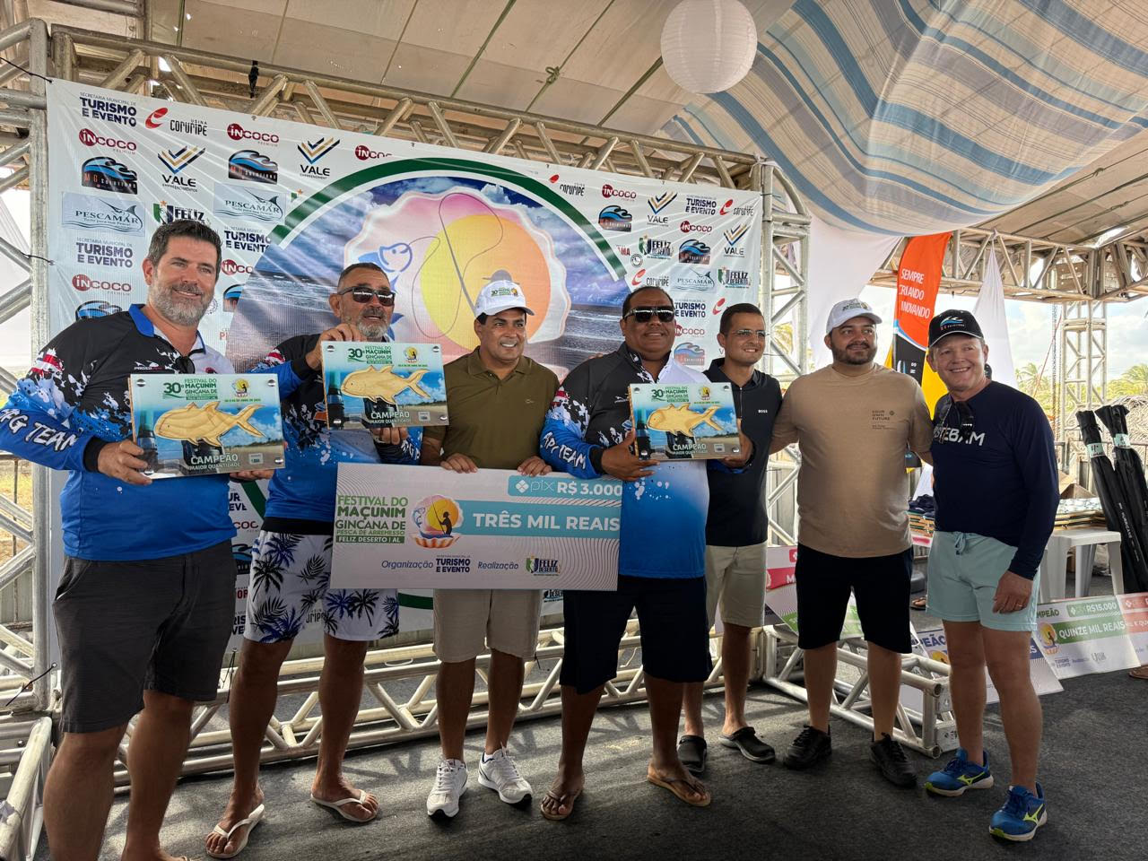 Equipes de Ilhéus brilham e conquistam troféus na Gincana de Pesca de Feliz Deserto, em Alagoas