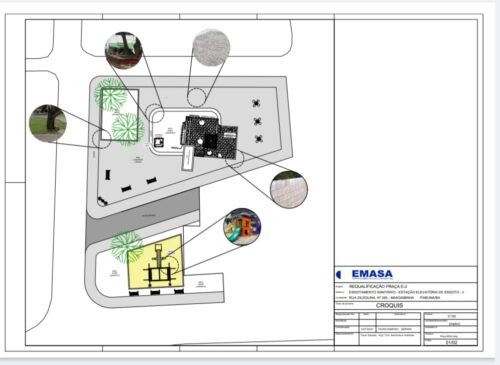 NOTA – Assinatura de ordem de serviço para requalificação da Praça da EMASA é adiada
