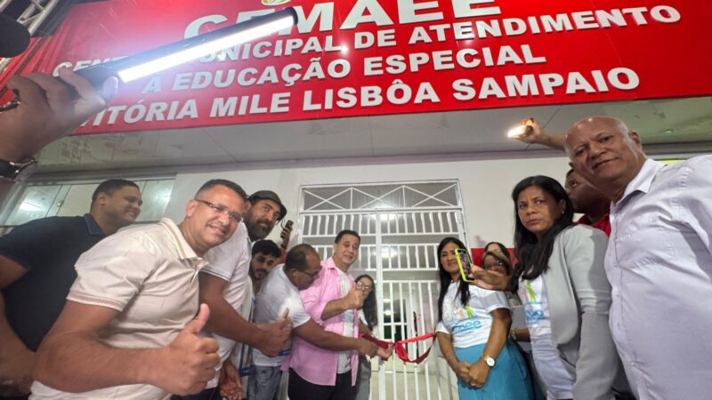 Ibirapitanga inaugura Centro de Atendimento à Educação Especial com homenagem emocionante a Vitória Mile