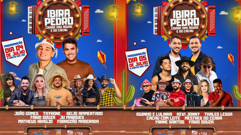 IbiraPedro 2025: Prefeitura anuncia atrações por dia, reforça segurança com CICC-M e lança o IbiraPedrinho para crianças