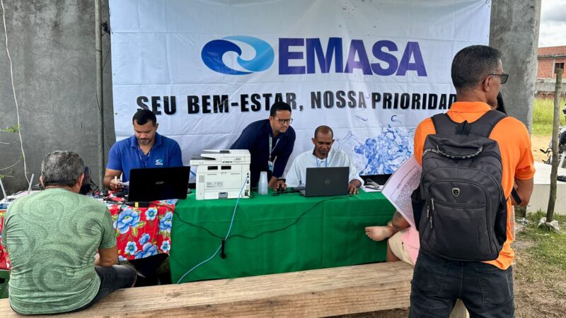Cadastro das residências marca avanço das obras de saneamento da EMASA no Jardim Cordier