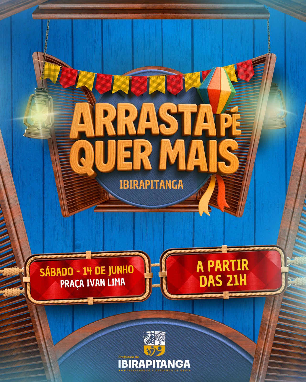 “Arrasta-pé Quer Mais” esquenta os festejos do IbiraPedro 2025 neste sábado (14) em Ibirapitanga