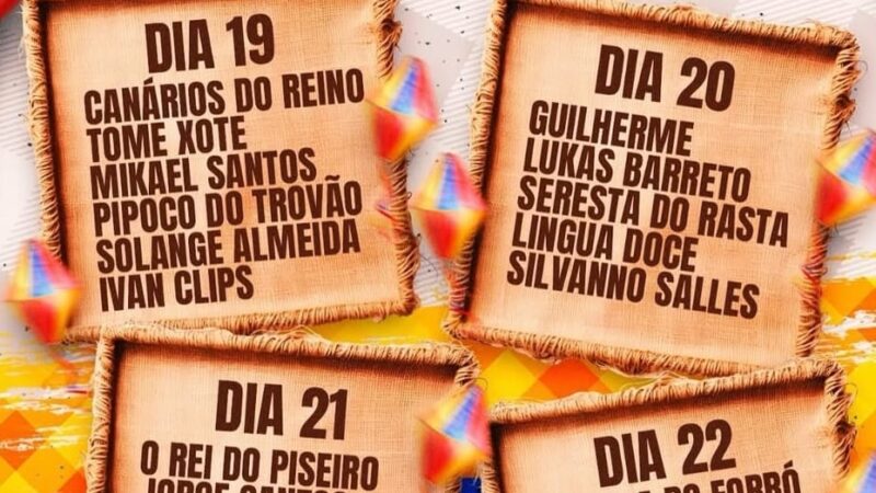 URUÇUCA: PREFEITURA DIVULGA GRADE DE ATRAÇÕES DOSÃO JOÃO DO POVO 2025
