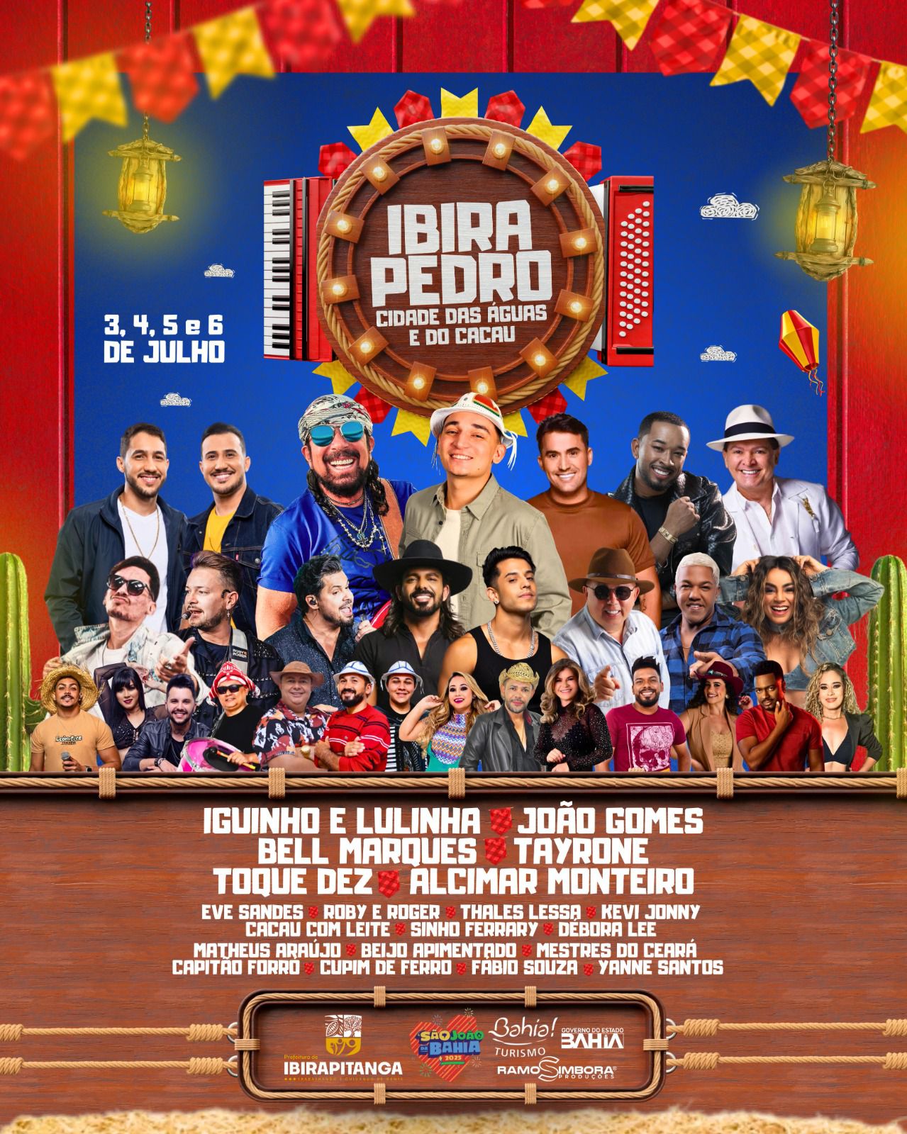 IbiraPedro 2025: Ibirapitanga anuncia grade completa com Bell Marques, João Gomes, Iguinho e Lulinha, Toque Dez e muito mais